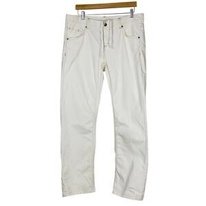 Athleta Frontier White Jeans 16 Clean Minimal